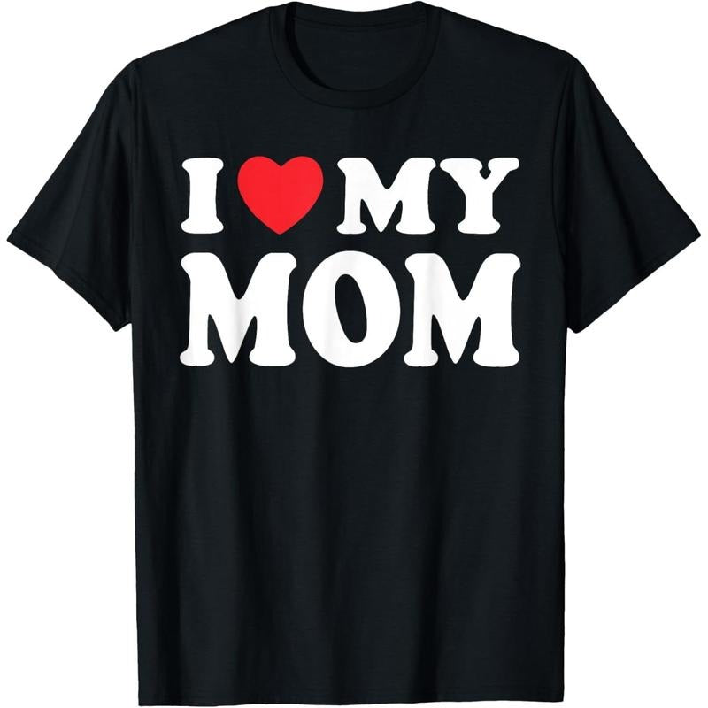 I Love MY MOM T-Shirt made in usa Hoodie, Sweatshirt | TeeBloomCo.com