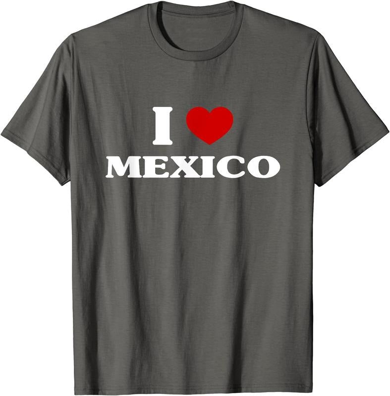 I Love Mexico T-Shirt | Unisex Cotton Tee, Size S-5XL Hoodie, Sweatshirt | TeeBloomCo.com