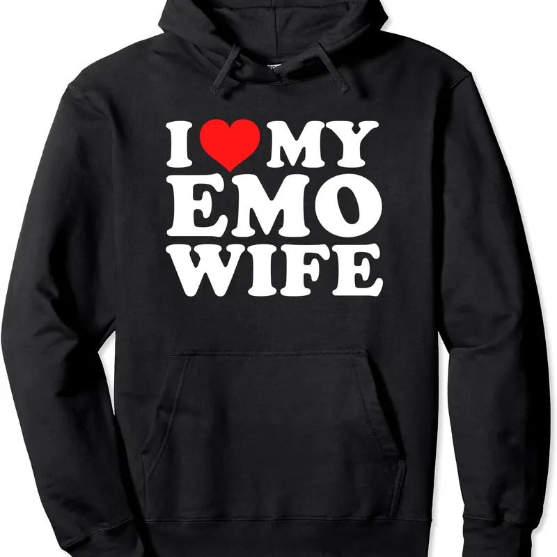 I Love My Emo Wife Hoodie | Unisex Hooded Sweatshirt T-Shirts | TeeBloomCo.com