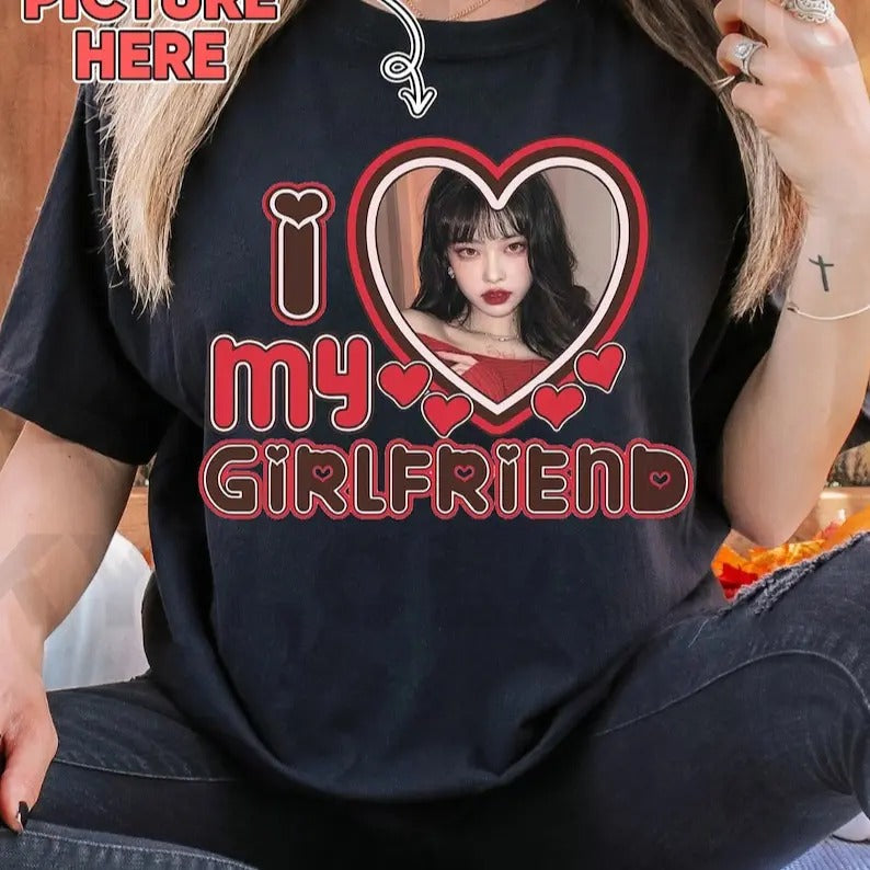 I Love My Girlfriend Shirt Custom, I Love My Boyfriend, I Heart My Girlfriend Shirt, HL88 Hoodie, Sweatshirt | TeeBloomCo.com