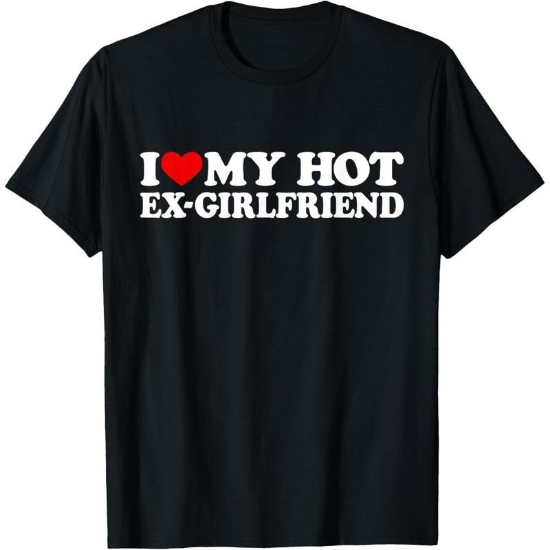 I Love My Hot Ex Girlfriend Shirt I Red Heart My Hot Ex Gf T-Shirt made in usa Hoodie, Sweatshirt | TeeBloomCo.com