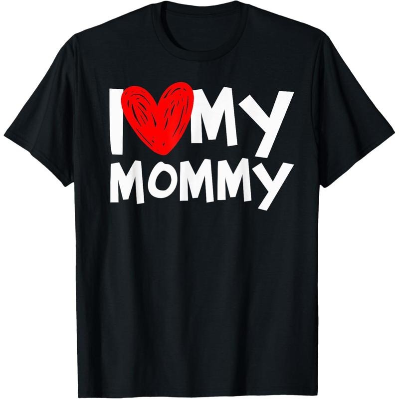 I Love My Mommy Shirt I Heart My Mom Tshirt T-Shirt made in usa Hoodie, Sweatshirt | TeeBloomCo.com