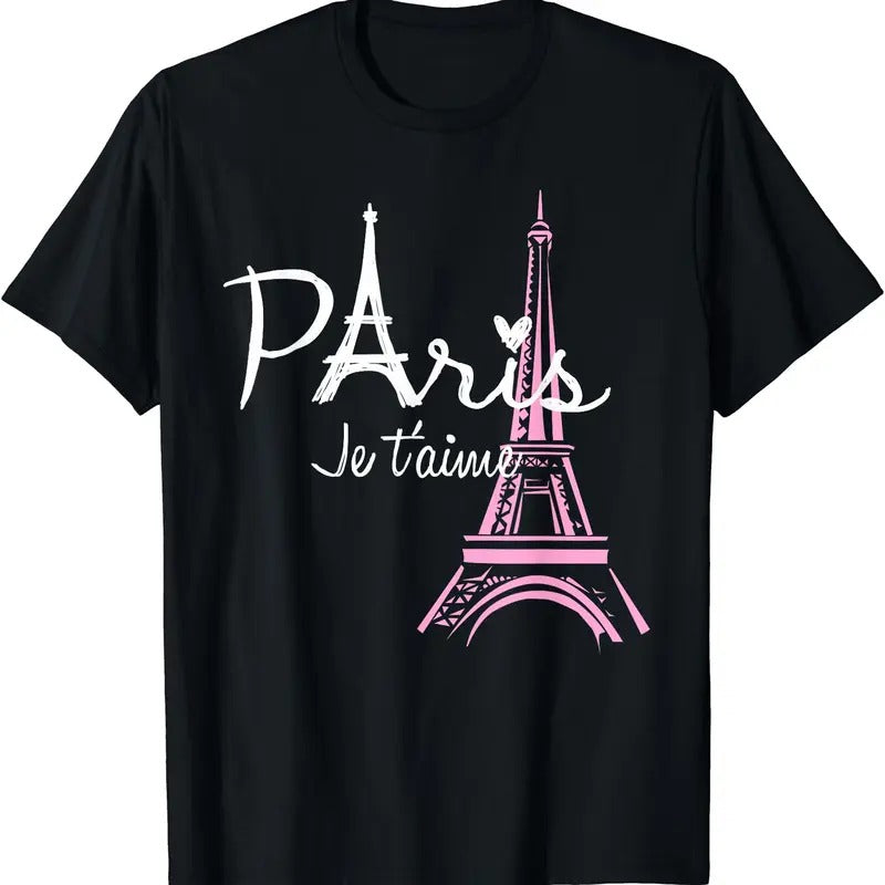 I Love Paris Eiffel Tower France French Souvenir T-Shirt | Unisex Cotton Tee Gifts Hoodie, Sweatshirt | TeeBloomCo.com