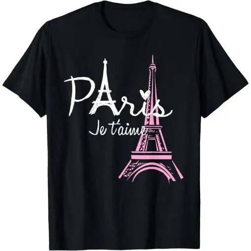 I Love Paris Eiffel Tower France French Souvenir T-Shirt Made in USA Hoodie, Sweatshirt | TeeBloomCo.com