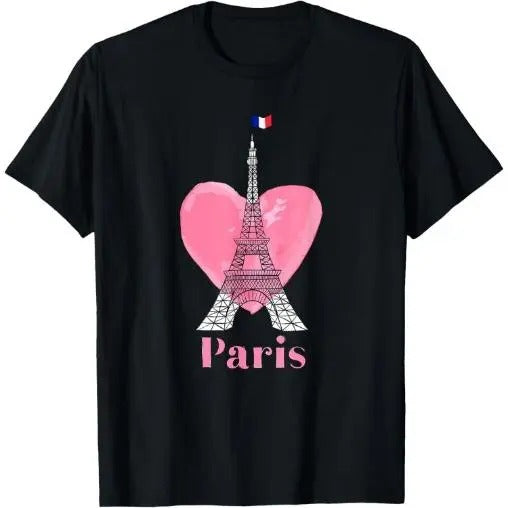 I Love Paris Eiffel Tower France Gift T-Shirt Made in USA Hoodie, Sweatshirt | TeeBloomCo.com