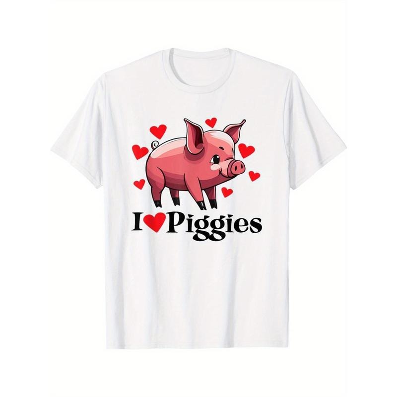 I Love Piggies Cute Cartoon Pig Lovers Funny Baby Pig T-Shirt made in usa Hoodie, Sweatshirt | TeeBloomCo.com