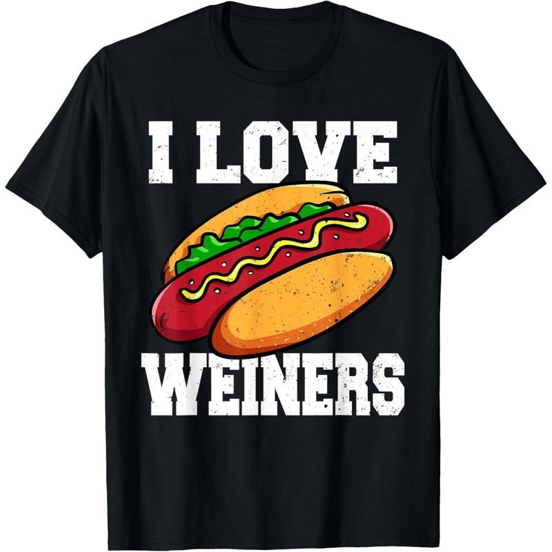 I Love Weiners Hotdog Camping Funny Graphic T-Shirt made in usa Hoodie, Sweatshirt | TeeBloomCo.com