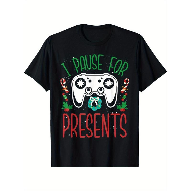 I Pause For Presents Christmas Gaming Video Games Gamer T-Shirt made in usa Hoodie, Sweatshirt | TeeBloomCo.com