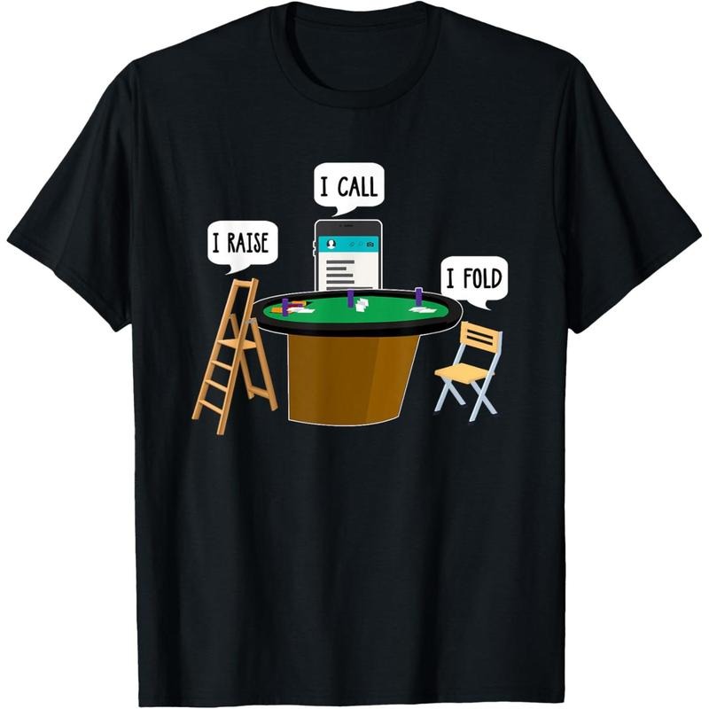 I Raise I Call I Fold Funny Poker Player T-Shirt made in usa Hoodie, Sweatshirt | TeeBloomCo.com