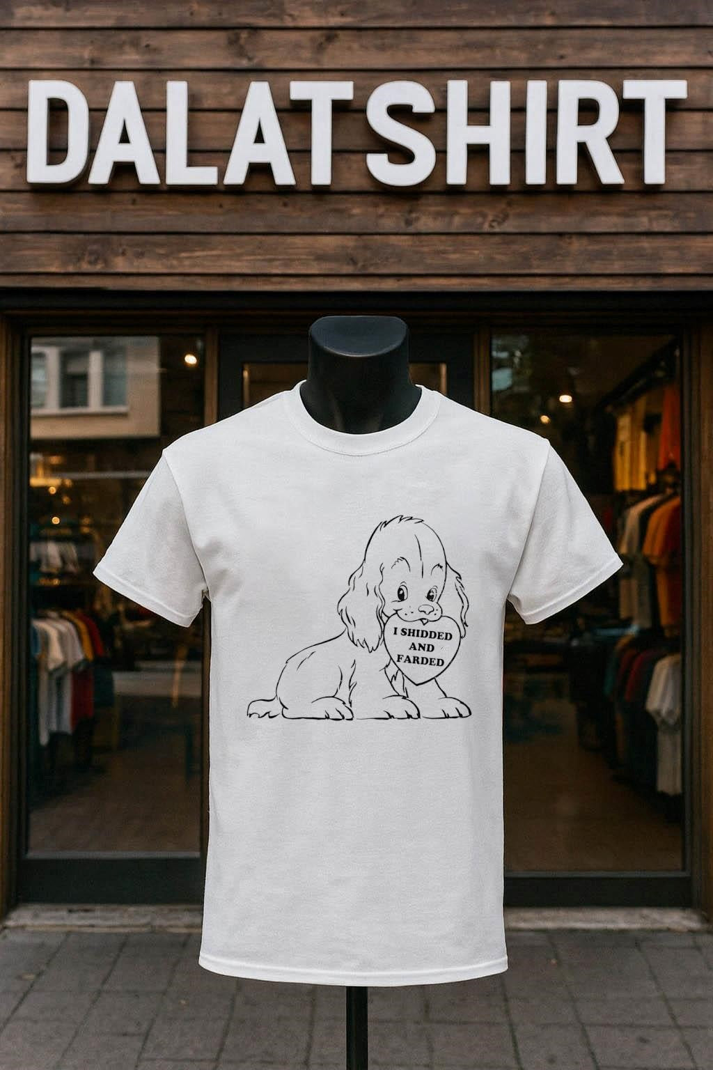 I Shidded And Farded Cute Puppy Heart Valentine Cartoon shirt