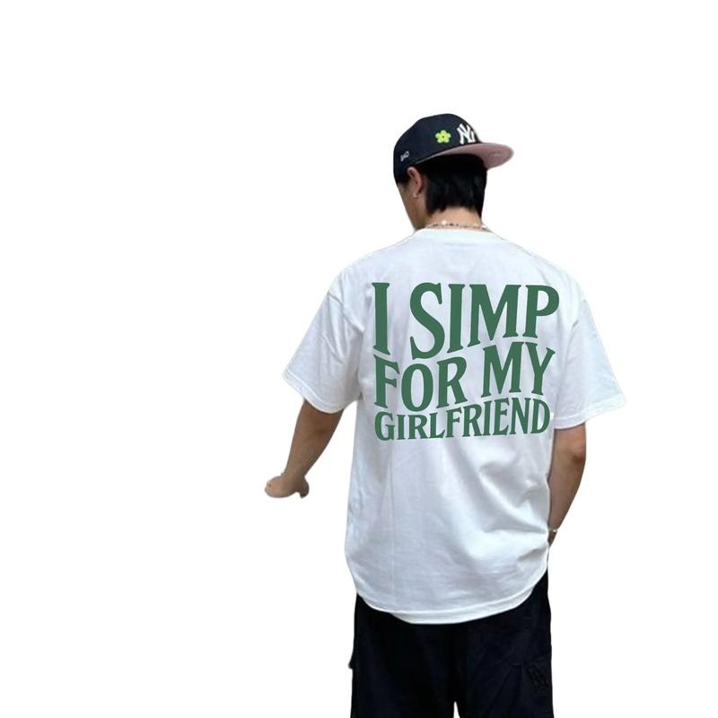 I Simp For My Girlfriend Shirt, Funny Love T Shirts, Gift For Boyfriend, I Love My Girlfriend, Valentine Gift, Couple...