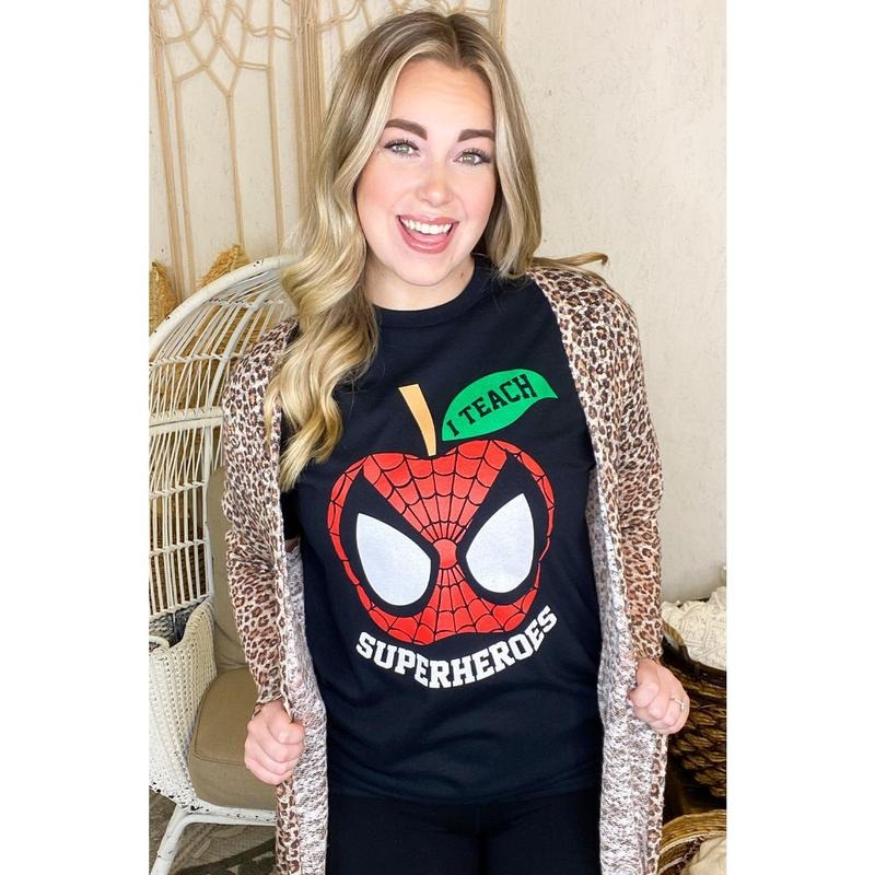 I Teach Superheroes Teacher T-Shirt Hoodie, Sweatshirt | TeeBloomCo.com