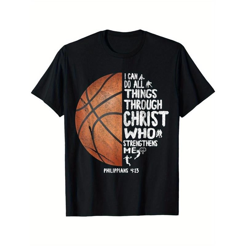 I can do all things through Christ. Philippians 4:13 Basketball T-shirt made in usa Hoodie, Sweatshirt | TeeBloomCo.com