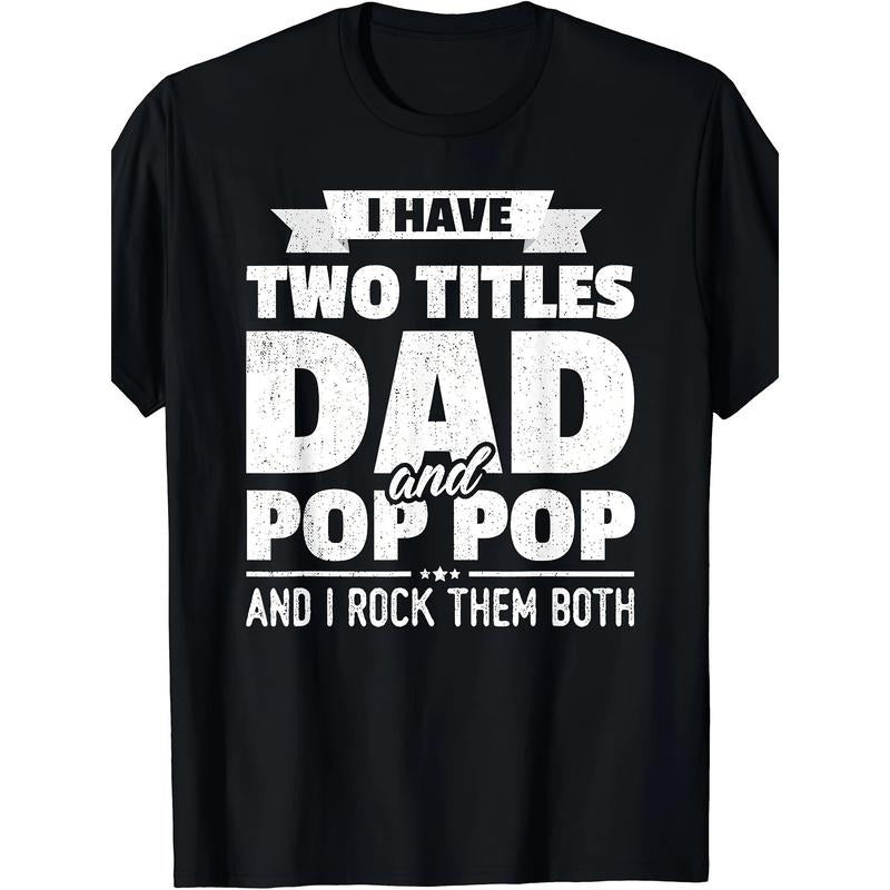 I have two titles, Dad and Grandpa, Father's Day gift T-shirt, pattern Made in USAstyle{n002}2 Hoodie, Sweatshirt