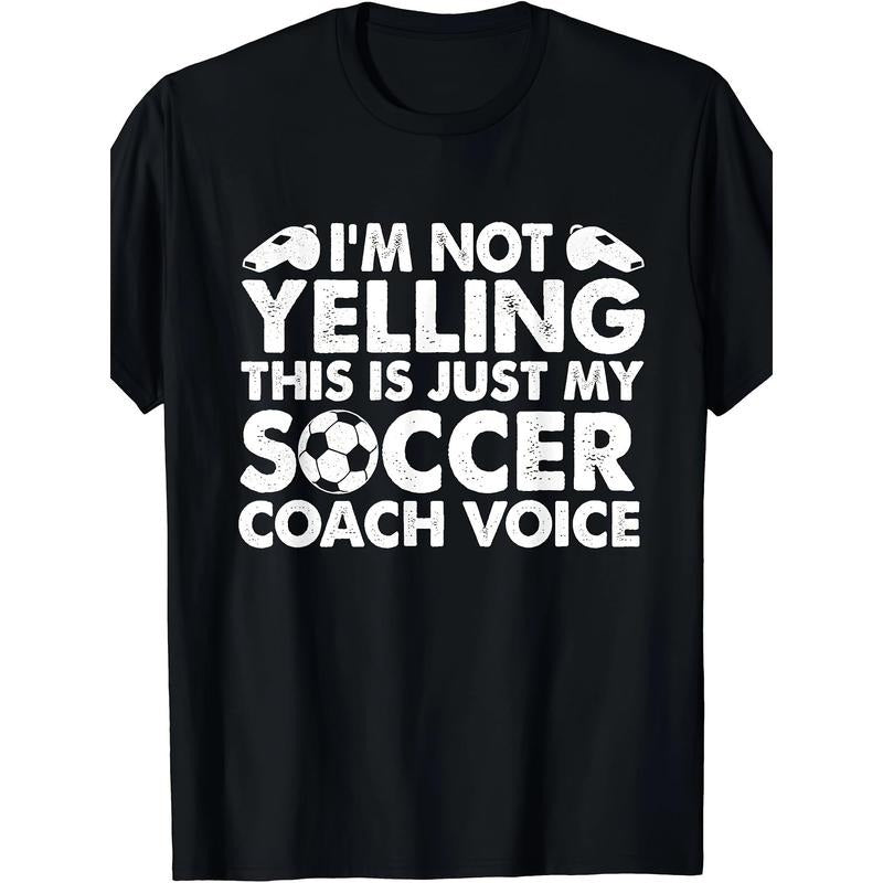 I'm Not Yelling This Is Just My Soccer Coach Voice Dad T-Shirt Made in USA Hoodie, Sweatshirt | TeeBloomCo.com