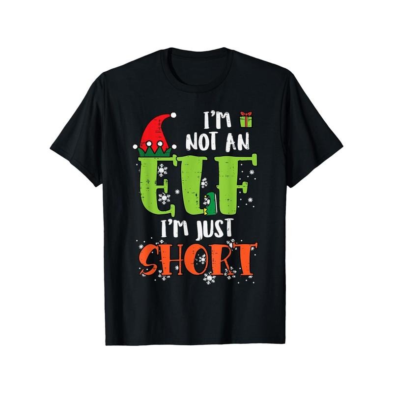 I'm Not an Elf, Just a Short Funny Christmas Men's T-Shirt made in usa Hoodie, Sweatshirt | TeeBloomCo.com