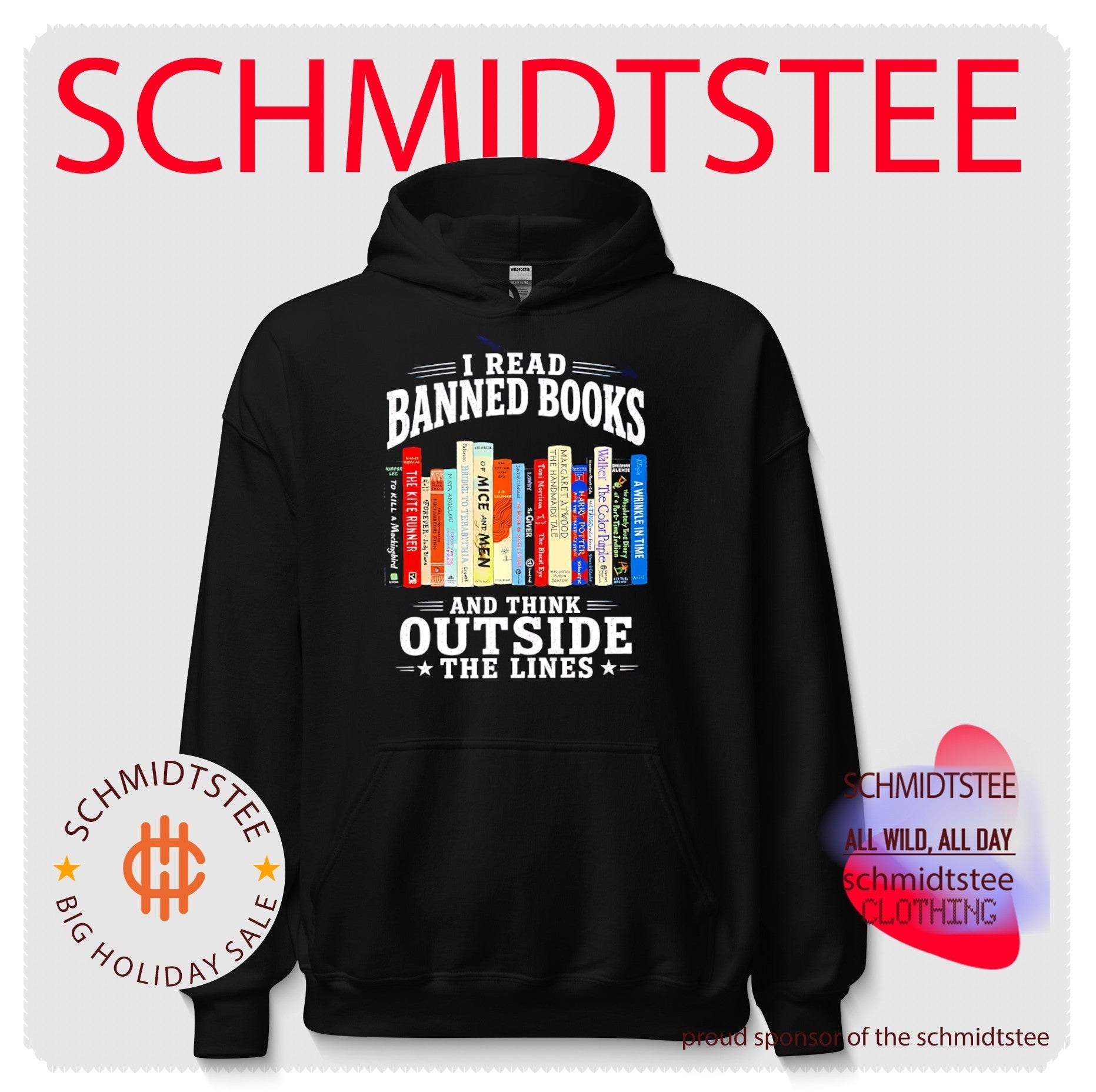 I read banned books and think outside the lines graphic shirt