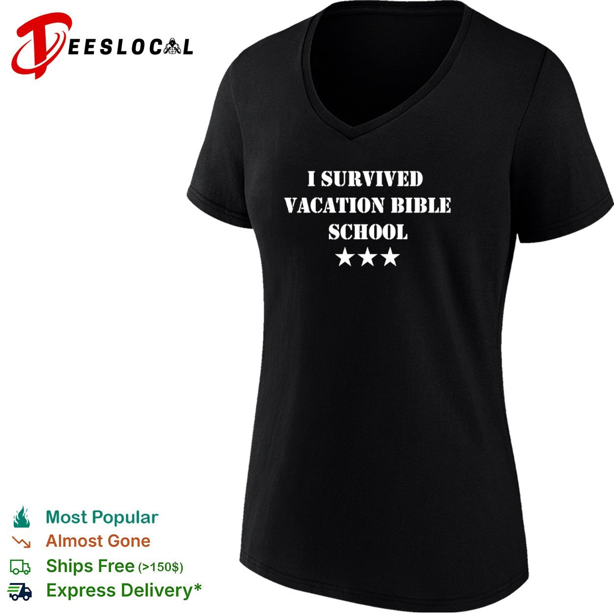 I survived vacation Bible school three stars shirt