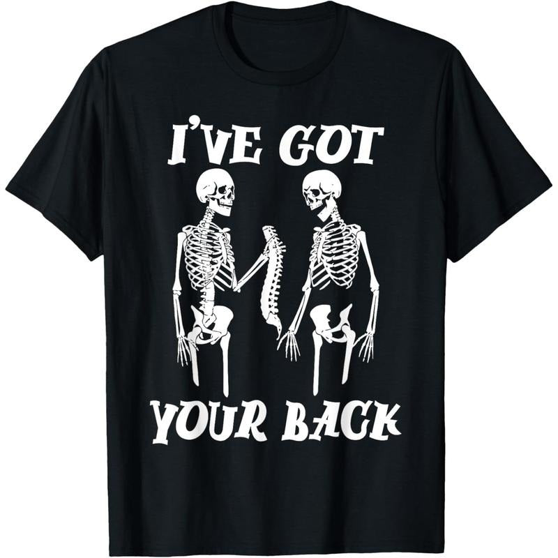 I've Got Your Back Halloween Skeleton Skull Men and Women T-Shirt made in usa Hoodie, Sweatshirt | TeeBloomCo.com