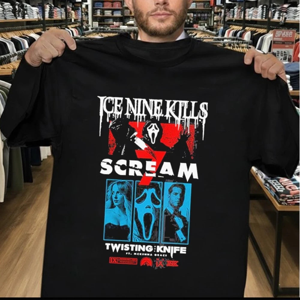 Ice Nine Kills 2026 Curtain Call Twisting Knife Shirt