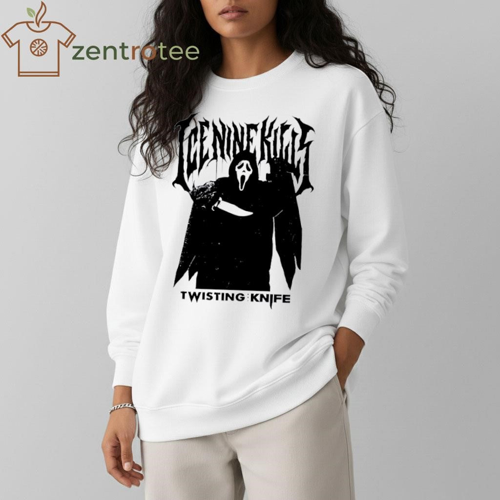 Ice Nine Kills X Ghost Face Scream 7 Twisting The Knife Portrait shirt