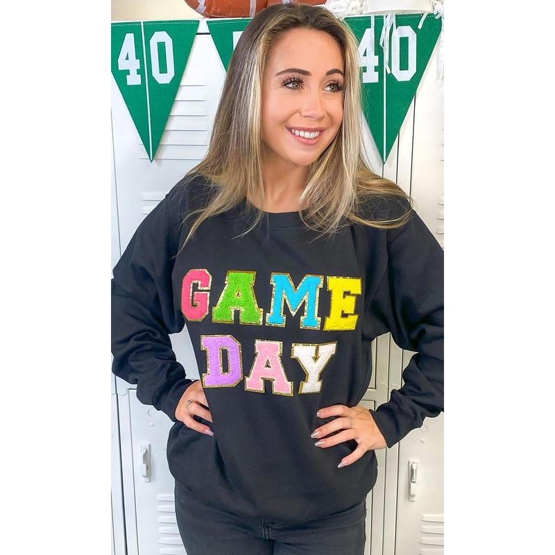 Ideal Chenille Game Day Graphic Sweatshirt T-Shirts, Hoodie | TeeBloomCo.com