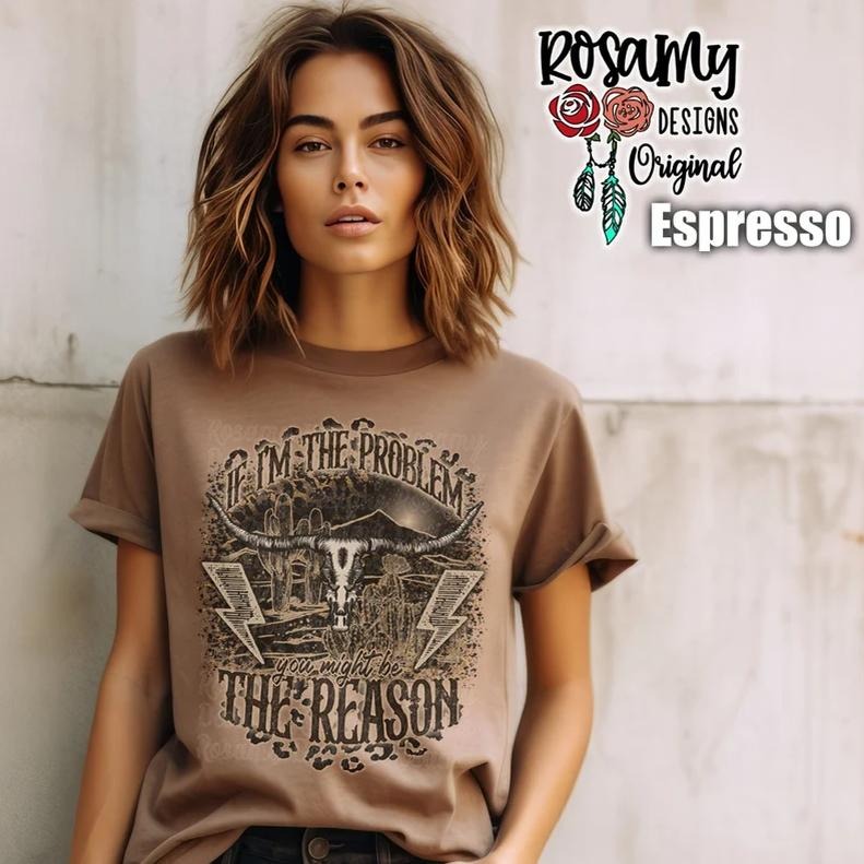 If I'm The Problem Shirt, Oversized T-shirt, Retro Western Country Music Concert Tee Hoodie, Sweatshirt | TeeBloomCo.com