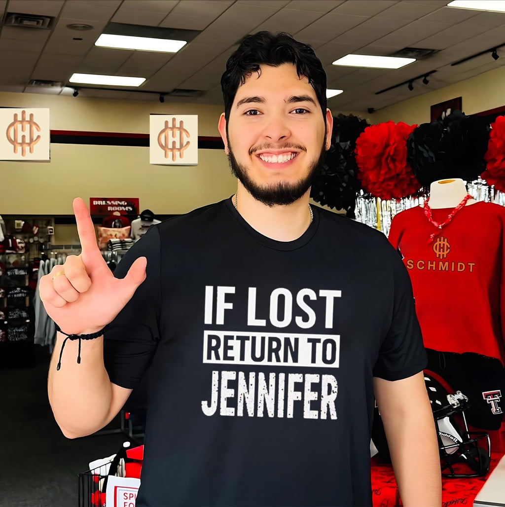 If Lost Return to Jennifer Distressed personalized shirt