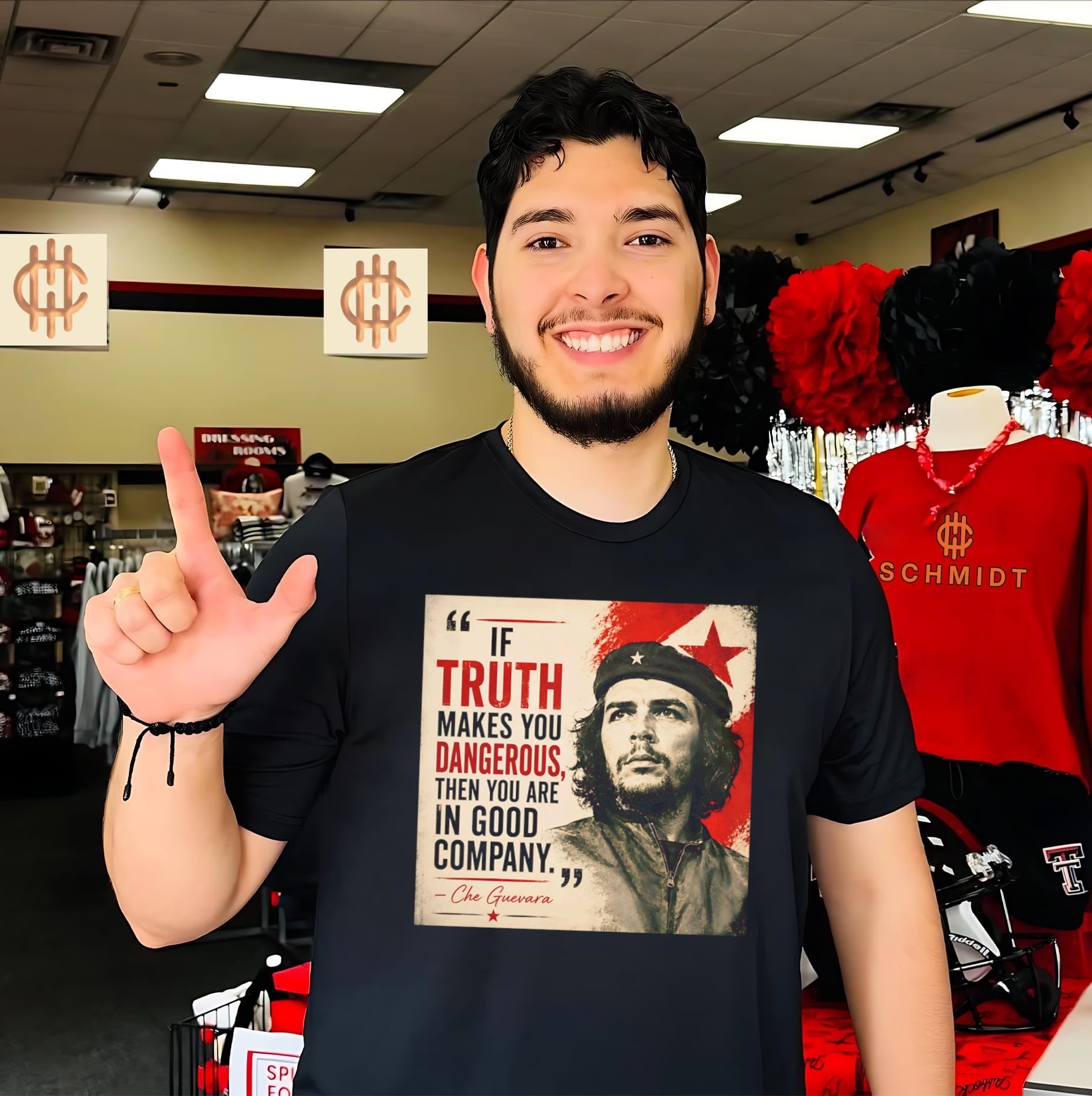If truth makes you dangerous then you are in good company Che Guevara shrirt