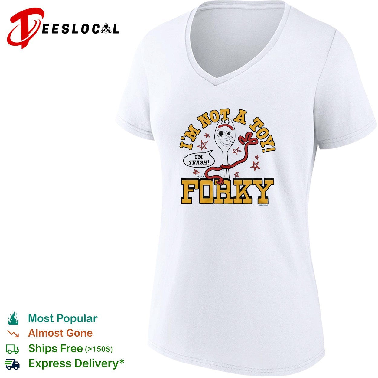I’m not a toy I’m trash Forky Toy Story character pun funny shirt