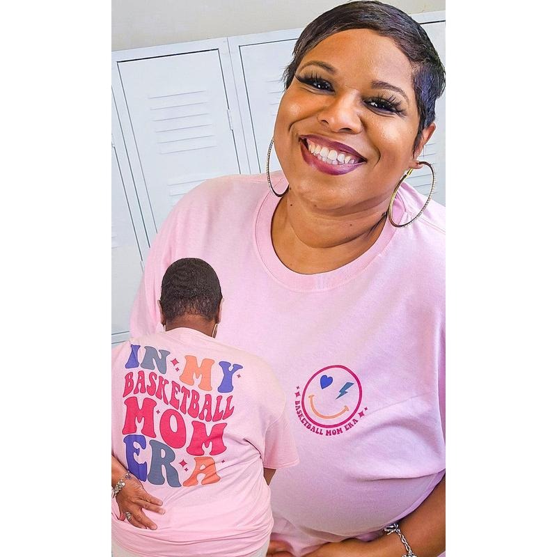 In My Basketball Mom Era Graphic T-Shirt Hoodie, Sweatshirt | TeeBloomCo.com