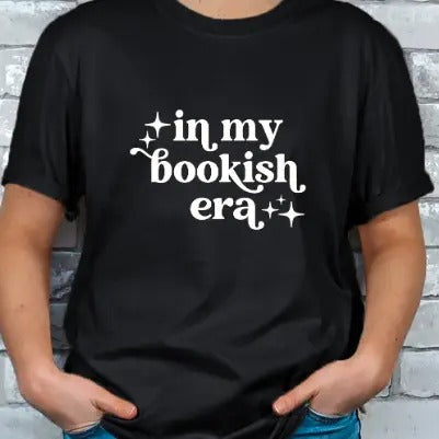 In My Bookish Era Booktok Book Lovers T-shirt Shortsleeve Hoodie, Sweatshirt | TeeBloomCo.com