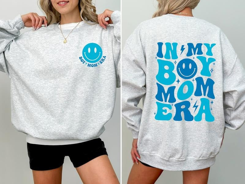 In My Boy Mom Era Sweatshirt, Boy Mama Shirt, Boy Mom Club Sweatshirt, Mom of Boys Shirt, New Mom Sweater, Boy Mom...