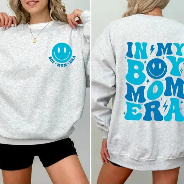 In My Boy Mom Era Sweatshirt, Boy Mama Tshirt, Boy Mom Club, Boy Mom Tshirt, Mother's Day Gifts Hoodie | TeeBloomCo.com