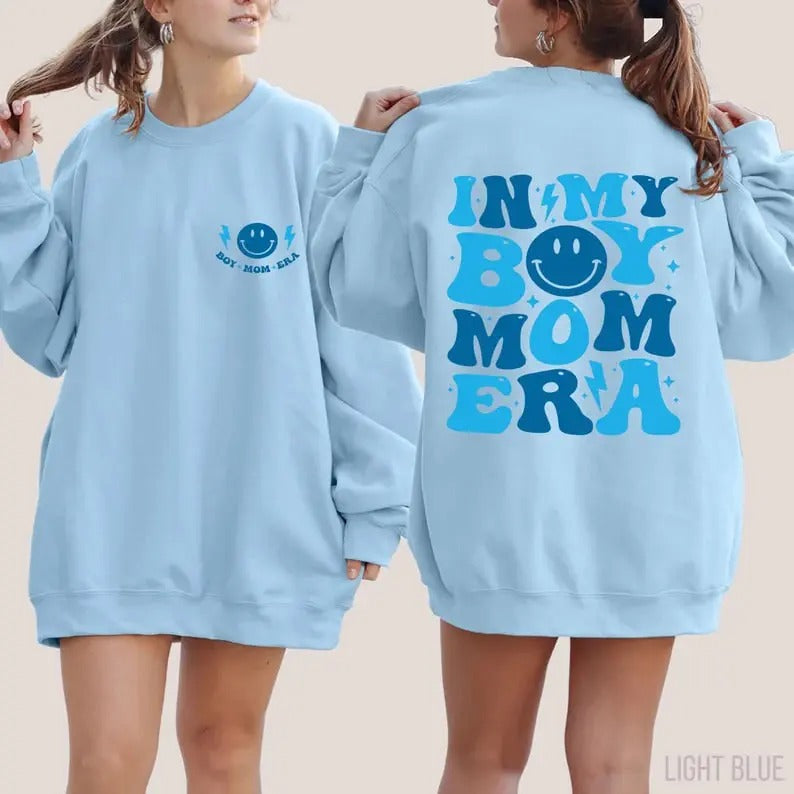 In My Boy Mom Era Sweatshirt, Boy Mom Club Sweater, Boy Mama Sweatshirt, Mother's Day Gifts T-Shirts, Hoodie | TeeBloomCo.com