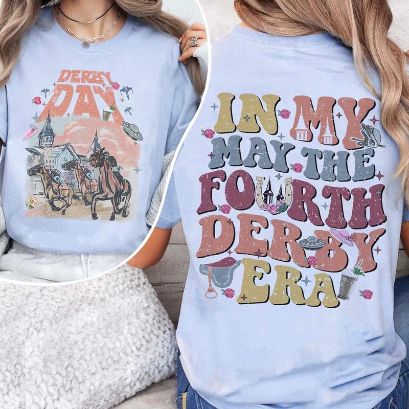 In My May The Fourth Derby Comfort Color Shirt, Kentucky Derby Horse Racing Tee, May The 4th Derby Sweater, Derby Day...
