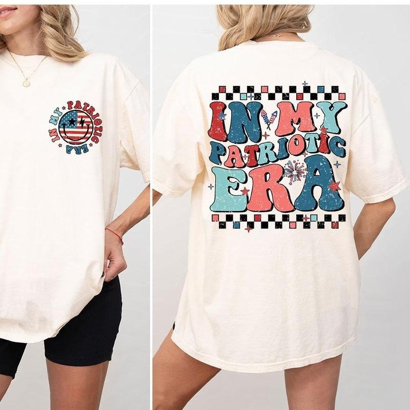 In My Patriotic Era Shirt, Patriotic Day, 4th Of July Shirts, America T- shirt, Shirt For Women, Red White Blue T-shirt,...