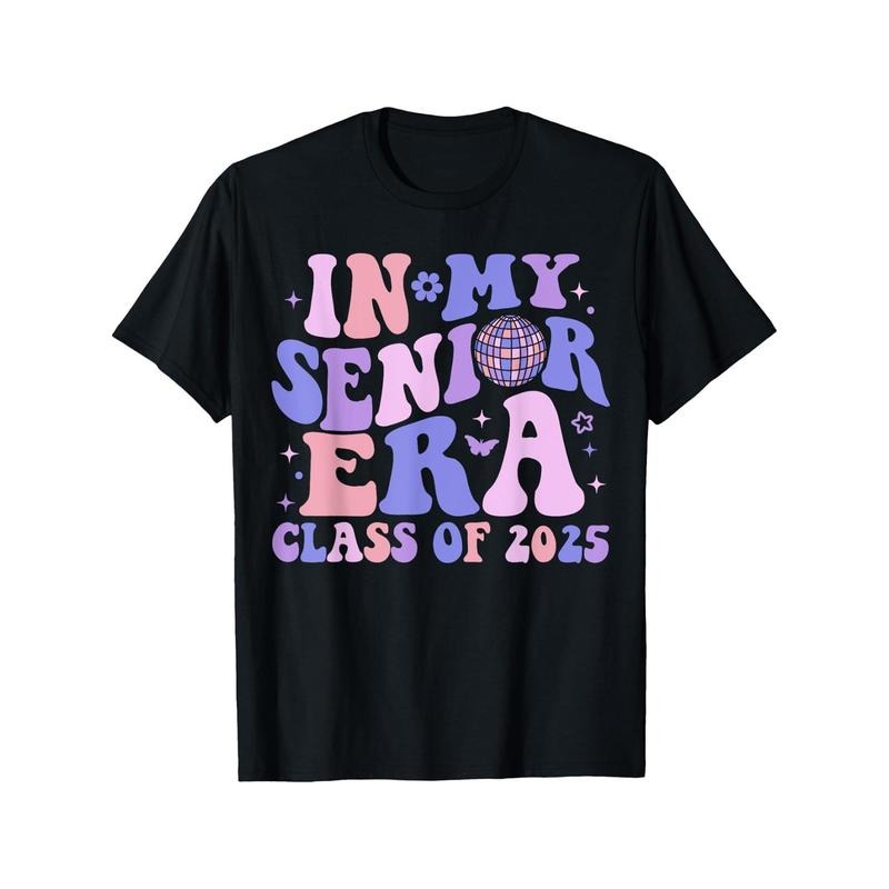 In My Senior Era Class of 2025 Groovy Senior 2025 Graduation T-Shirt made in usa Hoodie, Sweatshirt | TeeBloomCo.com