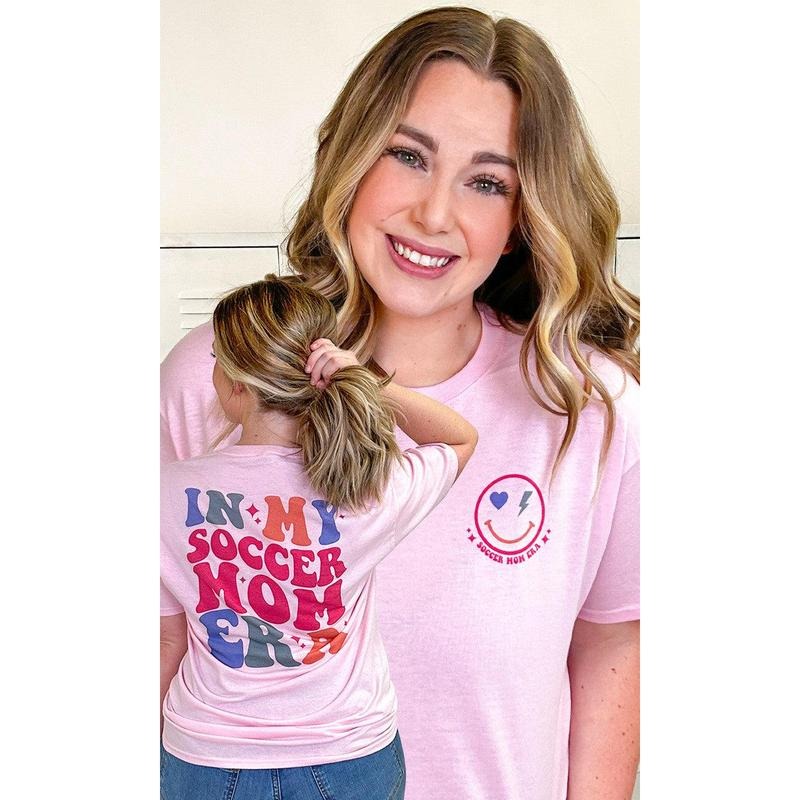 In My Soccer Mom Era Graphic T-Shirt Hoodie, Sweatshirt | TeeBloomCo.com