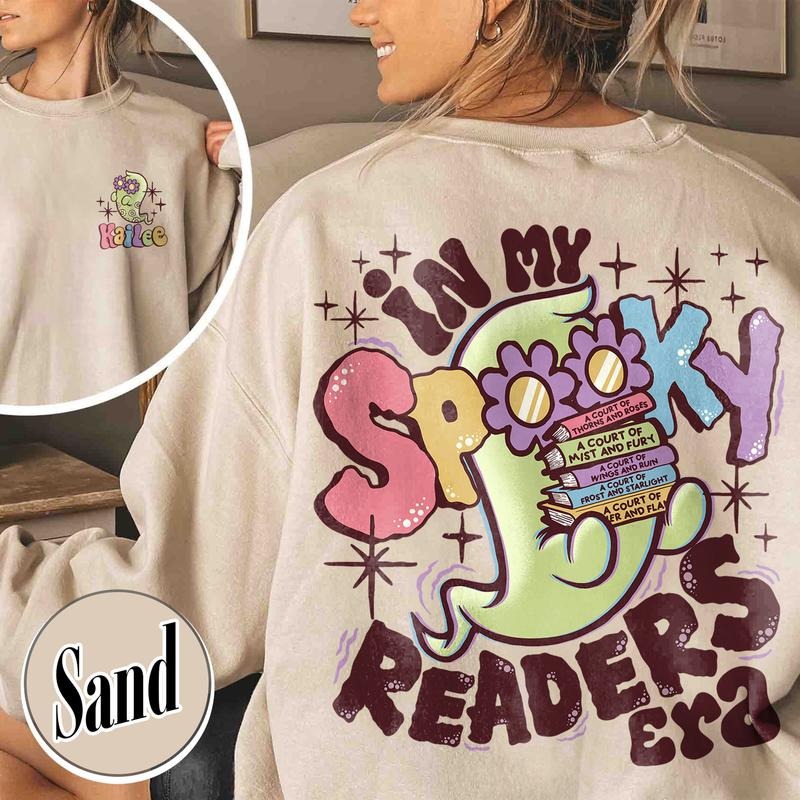 In My Spooky Readers Era Sweatshirt, Bookish Halloween Tee, Funny Reader Book Addict, Bookish Gift For Her, Dark Romance,...