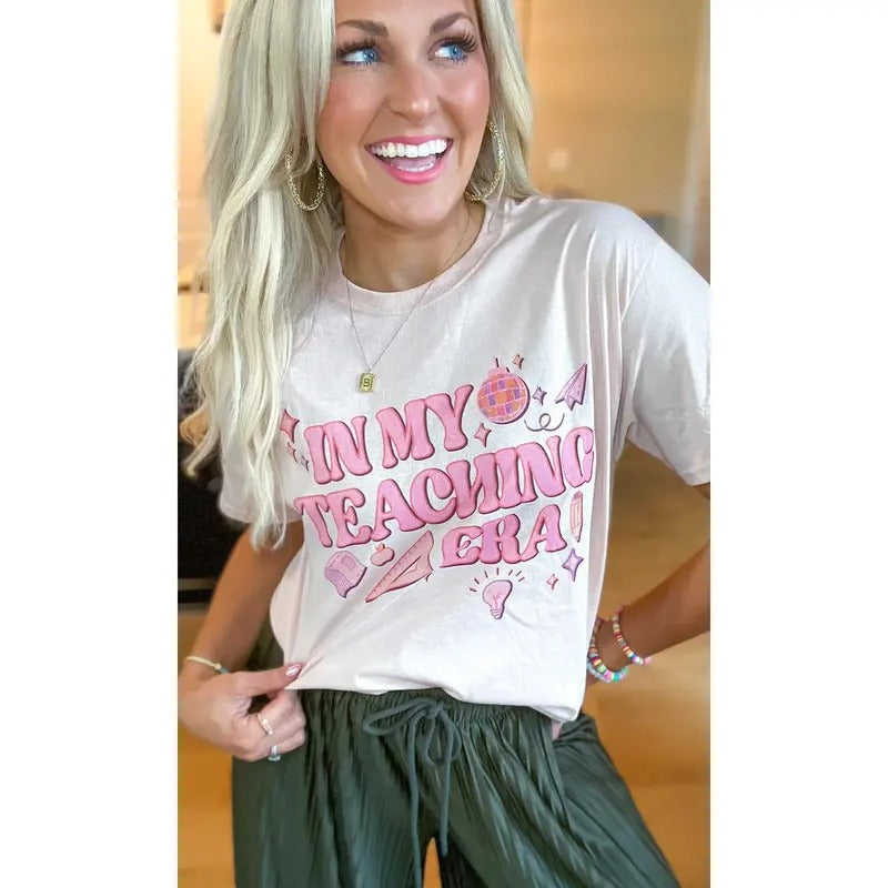 In My Teacher Era Graphic T-Shirt Hoodie, Sweatshirt | TeeBloomCo.com