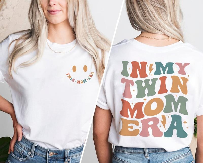 In My Twin Mom Era Sweatshirt, In My Mom Era Shirt, Twin Mom Shirt, Twin Mom Club Sweatshirt, Twin Mama Shirt, New Mom...