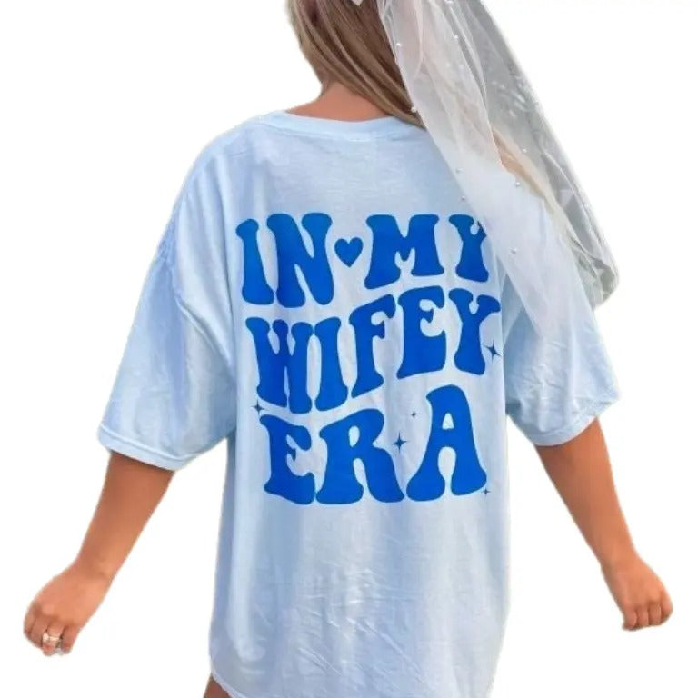 In My Wifey Era T Shirt, Wedding Gifts, New Bride Gifts, Funny Bachelorette Tshirt, Wife Shirts, Newlywed Gift, Unisex...
