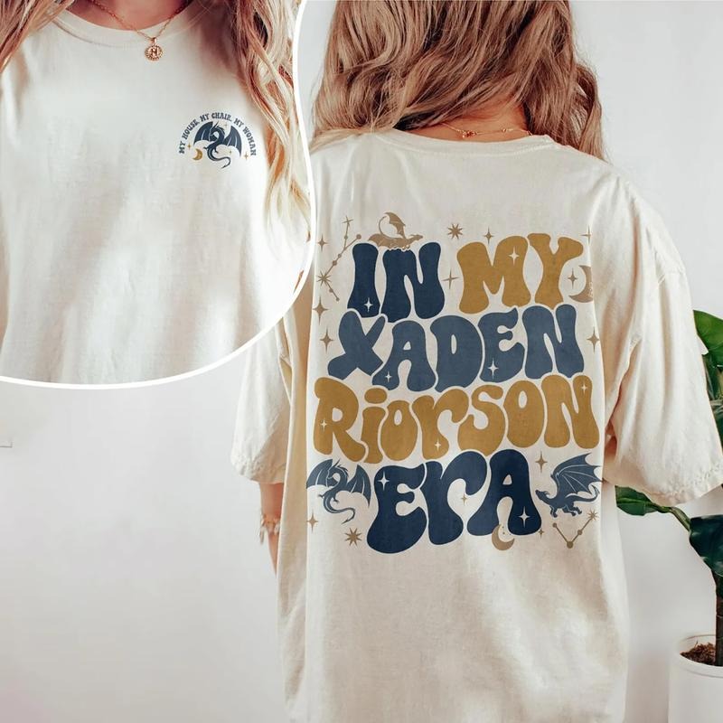 In My Xaden Riorson Era T-Shirt, Fourth Wing Inspired Sweatshirt, Onyx Storm Tee Shirt, Dragon Rider Shirt, Basgiath War...