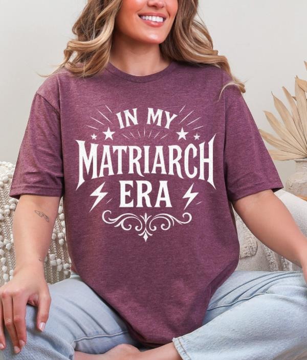 In my Matriarch Era Casual Softstyle Graphic T-shirt Hoodie, Sweatshirt | TeeBloomCo.com