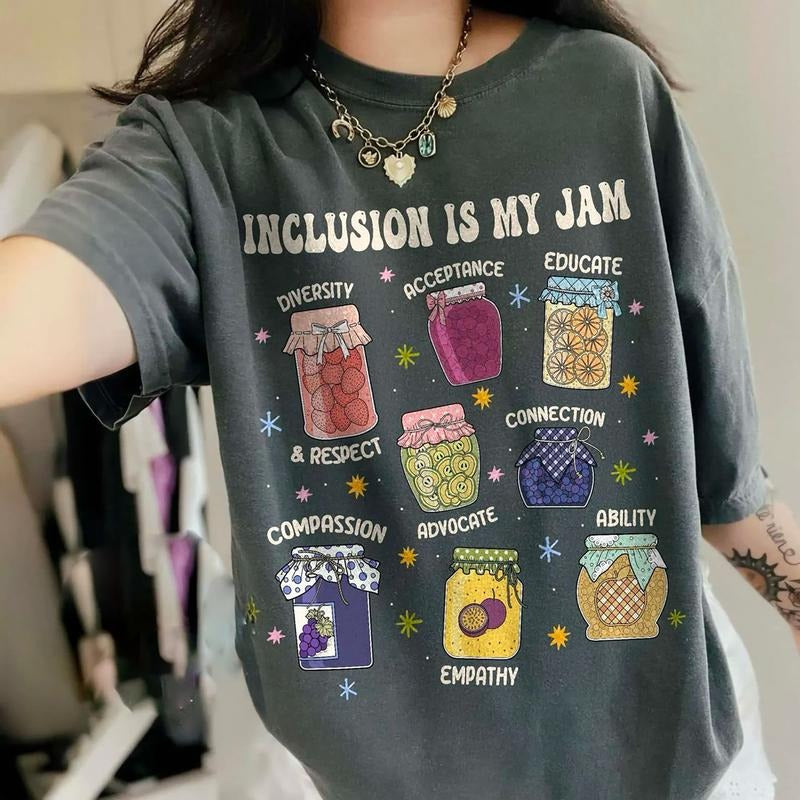 Inclusion Is My Jam Shirt, Autism Awareness Sweatshirt, Inclusion Shirt, Neurodiversity Apparel, Autism Teacher Shirt,...
