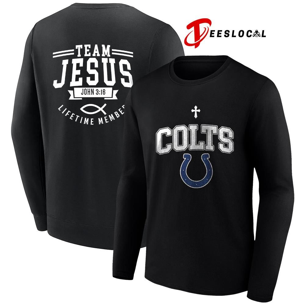 Indianapolis Colts x team Jesus lifetime member John 3 16 logo shirt