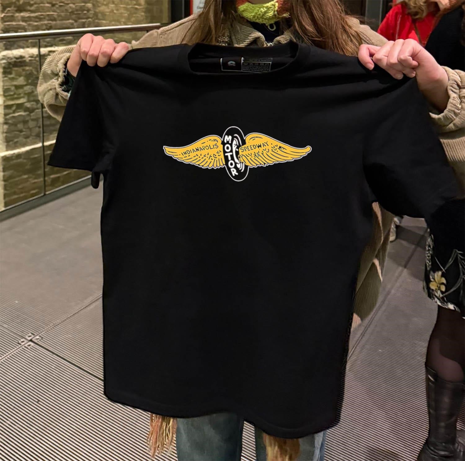 Indianapolis Motor Speedway Gold Wings Tire Logo shirt
