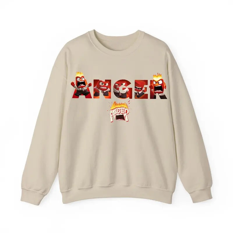 Inside Out 2 Movie Shirt, inside out shirt, inside out feelings, Inside out feeling shirt, Anger Shirt, Emotional support...