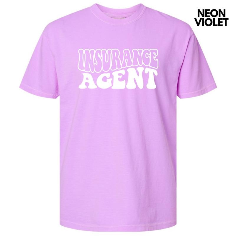 Insurance Agent Bubble Letter Comfort Colors T-Shirt 'NLB' Hoodie, Sweatshirt | TeeBloomCo.com